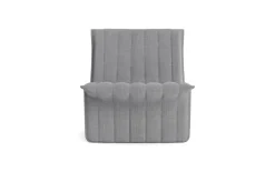 Fauteuil en acier et tissu gris 70x68cm Limit - Normann Copehagen