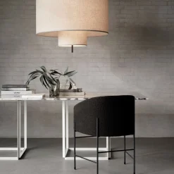 Fauteuil en acier marron clair 79cm Covent - New Works