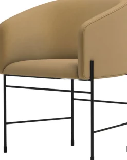 Fauteuil en acier marron clair 79cm Covent - New Works