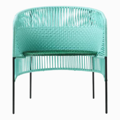 Fauteuil en acier menthe Caribe - Ames