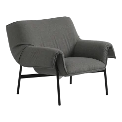 Fauteuil en acier noir 91 x 81 cm Wrap - Muuto