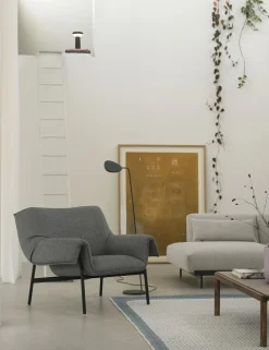 Fauteuil en acier noir 91 x 81 cm Wrap - Muuto