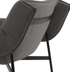 Fauteuil en acier noir 91 x 81 cm Wrap - Muuto