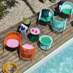 Fauteuil en acier vert Caribe - Ames