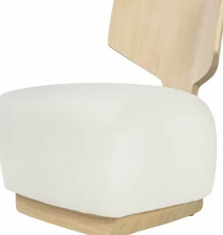 Fauteuil en bois beige Diola - Versmissen