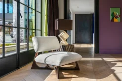Fauteuil en bois marron Londa - Versmissen