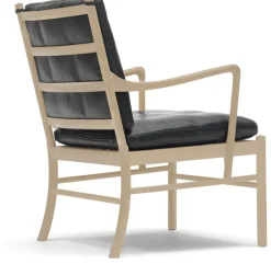 Fauteuil en chêne blanc huilé et assise en cuir thor 301 85cm OW149 - Carl Hansen & Søn