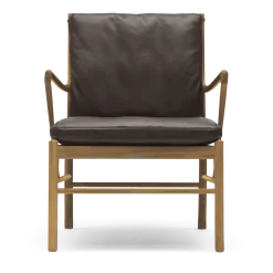 Fauteuil en chêne huilé et assise en cuir thor 306 85cm OW149 - Carl Hansen & Søn