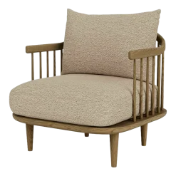 Fauteuil en chêne huilé fumé SC10 Fly - &tradition