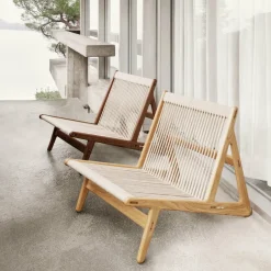Fauteuil en chêne massif MR01 - Gubi