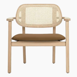 Fauteuil en chêne naturel et cannage Titus - Vincent Sheppard