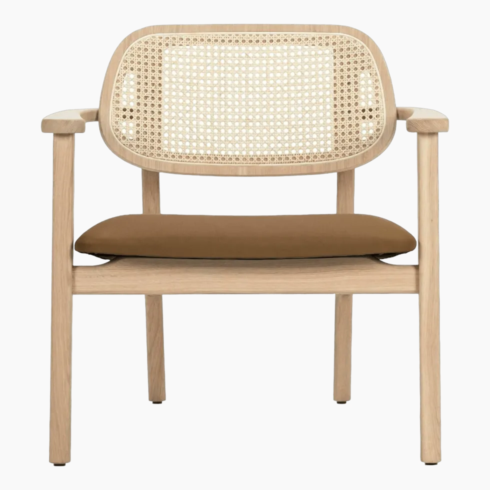 Fauteuil en chêne naturel et cannage Titus - Vincent Sheppard