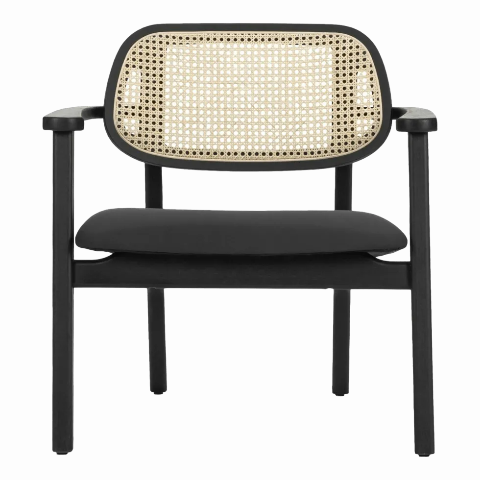 Fauteuil en chêne noir et cannage Titus - Vincent Sheppard