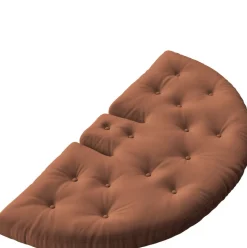 Fauteuil en coton argile brune 85x95x70cm Nido - Karup Design