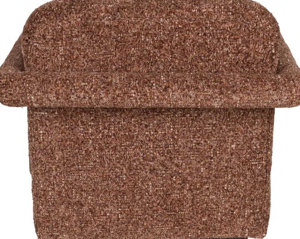 Fauteuil en coton rouge bordeaux 77x79x78cm Kent - Dutchbone