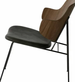 Fauteuil en cuir noir 64 x 56 cm The Penguin - Audo