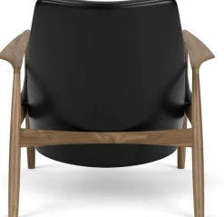 Fauteuil en cuir noir 77 x 80 cm The Seal - Audo