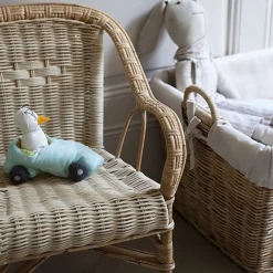 Fauteuil enfant en rotin patiné vieilli Swan - KOK
