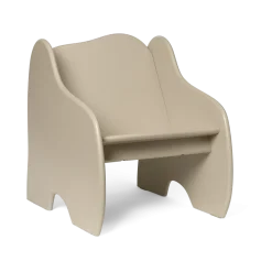 Fauteuil enfant organique en mdf cachemire Slope - Ferm living