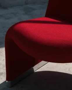 Fauteuil en laine bouclé bleu marine Alky - Anonima Castelli