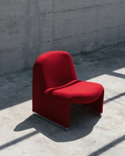 Fauteuil en laine bouclé gris foncé Alky - Anonima Castelli