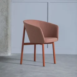 Fauteuil en laine rose Résidence - Kann Design