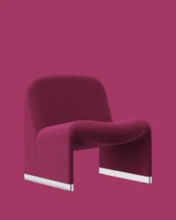 Fauteuil en laine vierge rose magenta Alky - Anonima Castelli