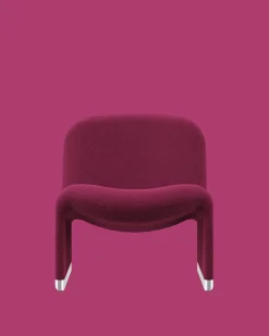 Fauteuil en laine vierge rose magenta Alky - Anonima Castelli