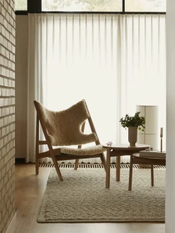 Fauteuil en mouton naturel 71 x 67 cm Knitting - Audo
