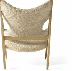 Fauteuil en mouton naturel 71 x 67 cm Knitting - Audo