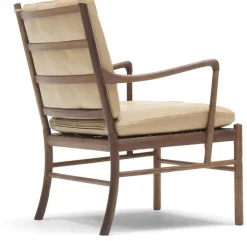 Fauteuil en noyer huilé et assise en cuir sif 90 85cm OW149 - Carl Hansen & Søn