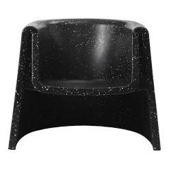 Fauteuil en plastique recyclé noir Bit - Normann Copenhagen