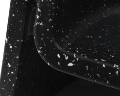 Fauteuil en plastique recyclé noir Bit - Normann Copenhagen