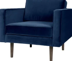 Fauteuil en polyester insignia blue 84x88 cm Wind - Broste Copenhagen
