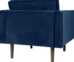 Fauteuil en polyester insignia blue 84x88 cm Wind - Broste Copenhagen