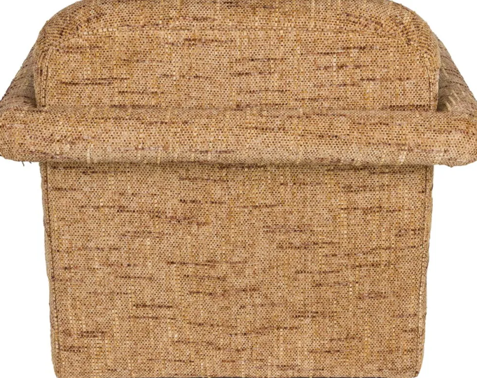 Fauteuil en polyester ocre 86x74x66cm Kent - Dutchbone
