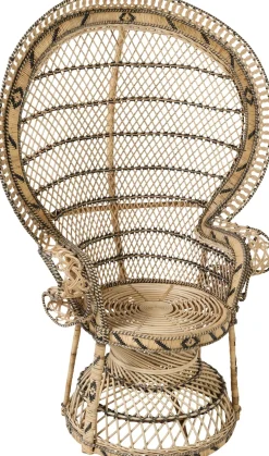 Fauteuil en rotin à croisillons Emmanuelle - KOK