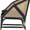 Fauteuil en Rotin noir Loue - Bloomingville