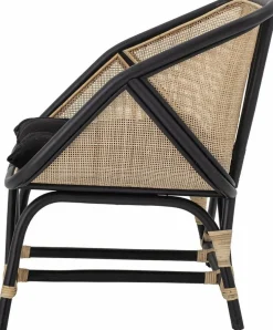 Fauteuil en Rotin noir Loue - Bloomingville