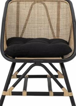 Fauteuil en Rotin noir Loue - Bloomingville