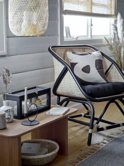 Fauteuil en Rotin noir Loue - Bloomingville