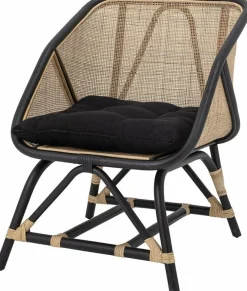Fauteuil en Rotin noir Loue - Bloomingville