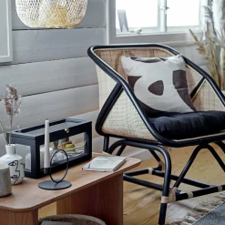 Fauteuil en Rotin noir Loue - Bloomingville