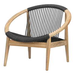 Fauteuil en teck et gris anthracite Frida - Vincent Sheppard