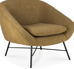 Fauteuil en textile gingembre Barrow - Ethnicraft