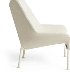 Fauteuil en tissu crème acier blanc cassé O2 - HAY