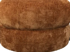 Fauteuil en velours orange Tilbury - Dutchbone
