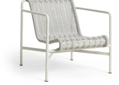 Fauteuil extérieur en cordons et acier gris 73x81x70cm Palissade - Hay
