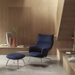 Fauteuil lounge en bleu marine Doze - Muuto