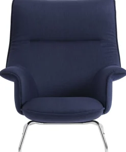 Fauteuil lounge en bleu marine Doze - Muuto